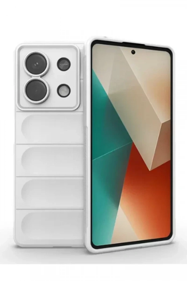 Xiaomi Poco X6 Kılıf Optimum Silikon - Krem