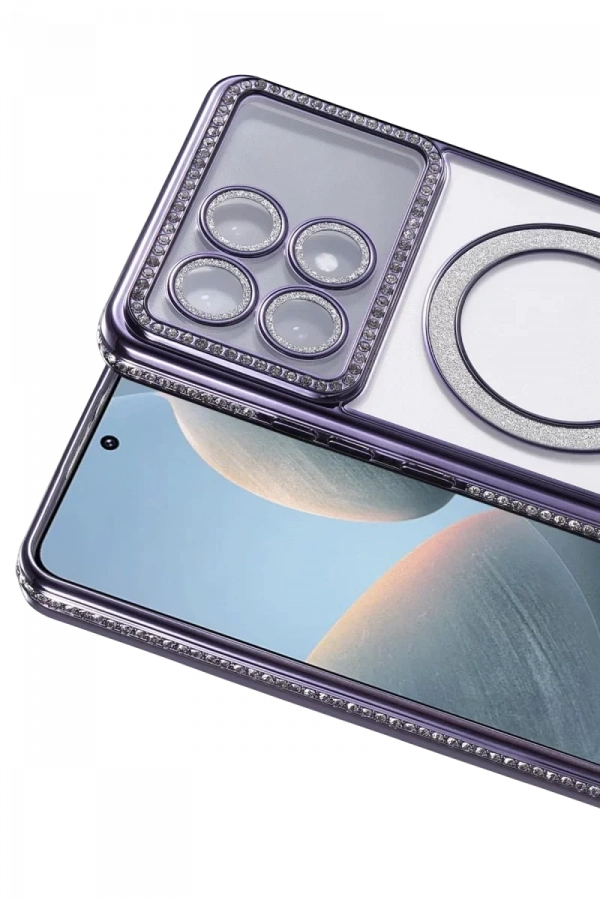 Xiaomi Poco X6 Pro Joke Simli Magneticsafe Kılıf - Derin Mor