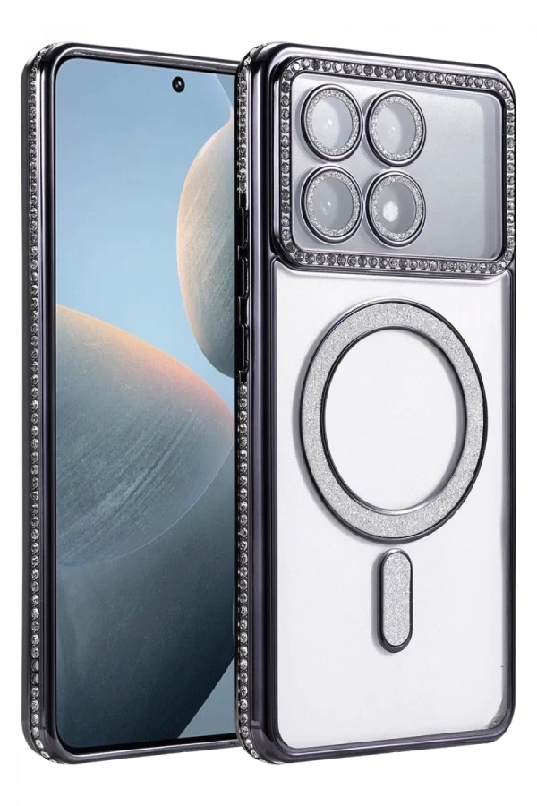 Xiaomi Poco X6 Pro Joke Simli Magneticsafe Kılıf - Siyah