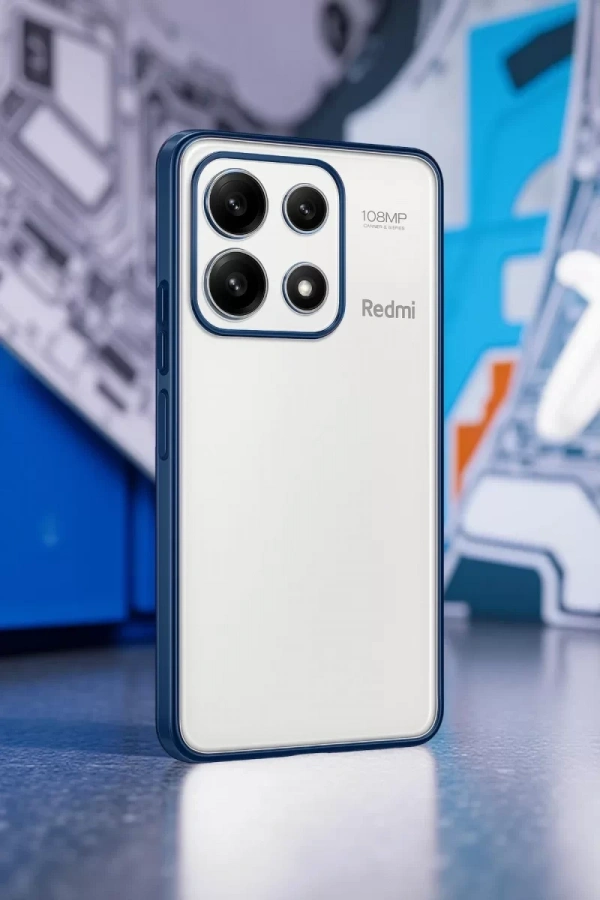 Xiaomi Poco X6 Pro Kılıf Lensli Silikon - Gümüş