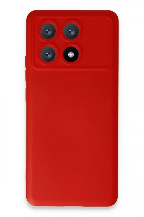 Xiaomi Poco X6 Pro Kılıf Nano içi Kadife Silikon - Kırmızı