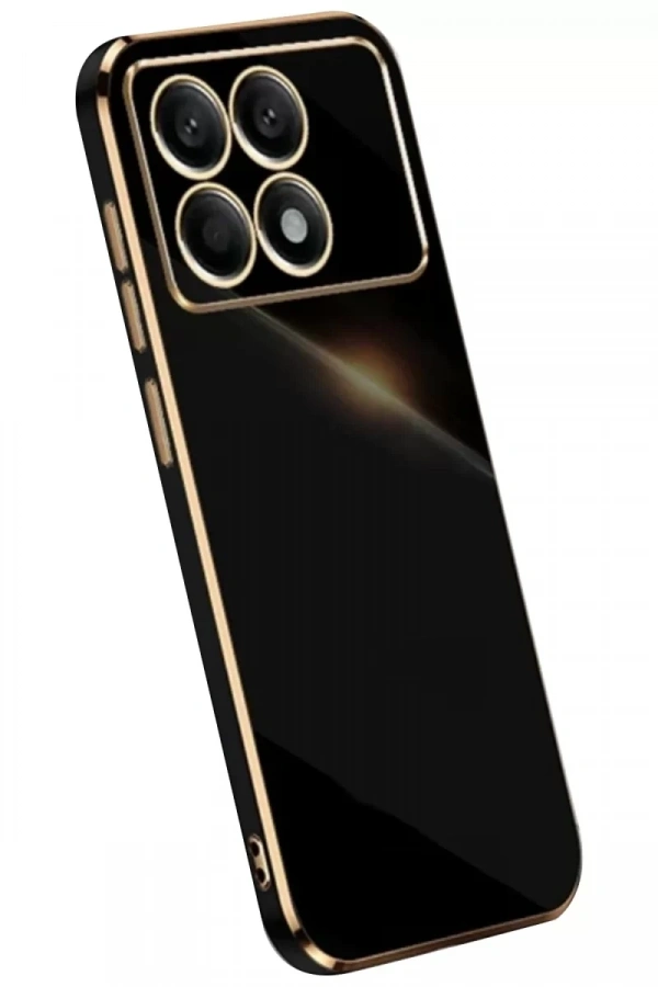 Xiaomi Poco X6 Pro Kılıf Volet Silikon - Siyah