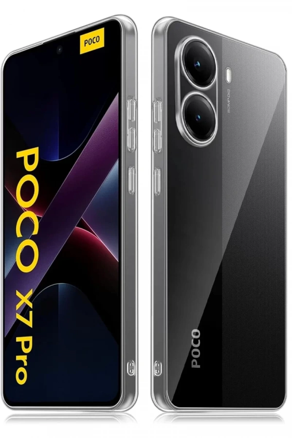 Xiaomi Poco X7 Pro Kılıf Lüx Şeffaf Silikon