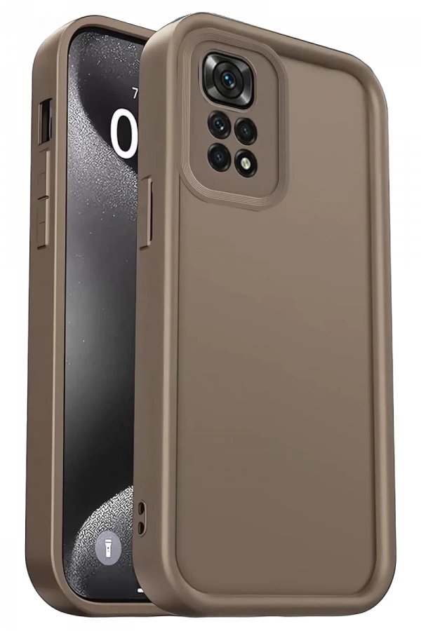 Xiaomi Redmi 10 2022 Kılıf Viera Silikon - Kahverengi