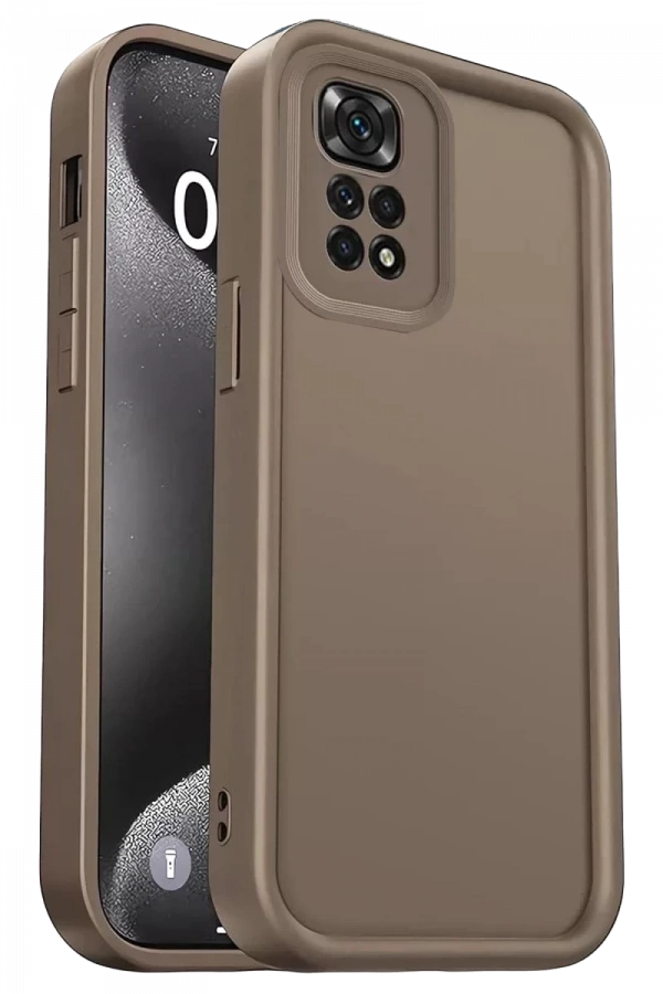 Xiaomi Redmi 10 2022 Kılıf Viera Silikon - Kahverengi