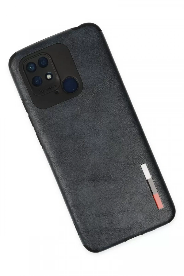Xiaomi Redmi 10C Kılıf Loop Deri Silikon - Lacivert