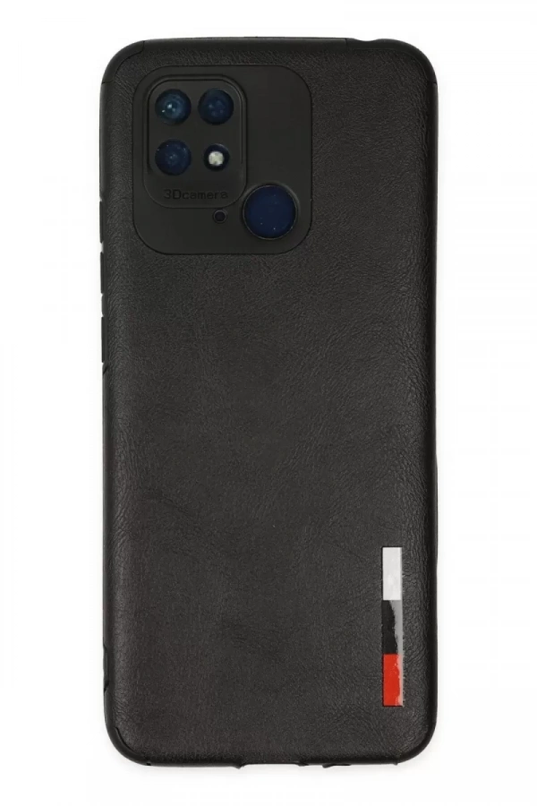 Xiaomi Redmi 10C Kılıf Loop Deri Silikon - Siyah