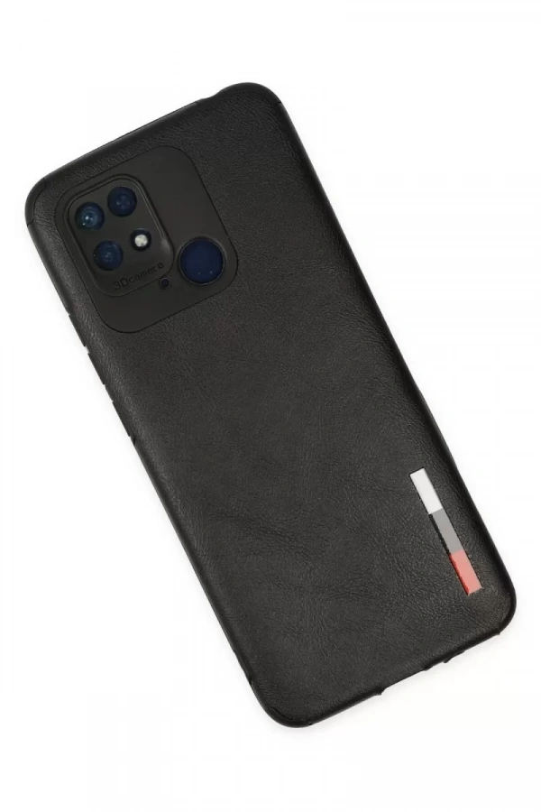 Xiaomi Redmi 10C Kılıf Loop Deri Silikon - Siyah
