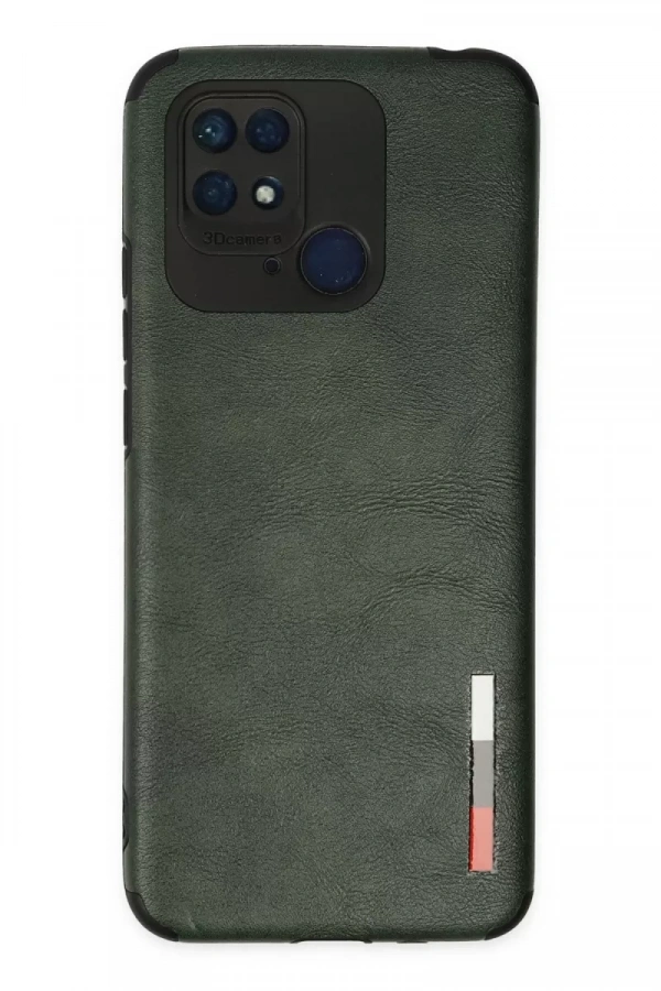 Xiaomi Redmi 10C Kılıf Loop Deri Silikon - Yeşil