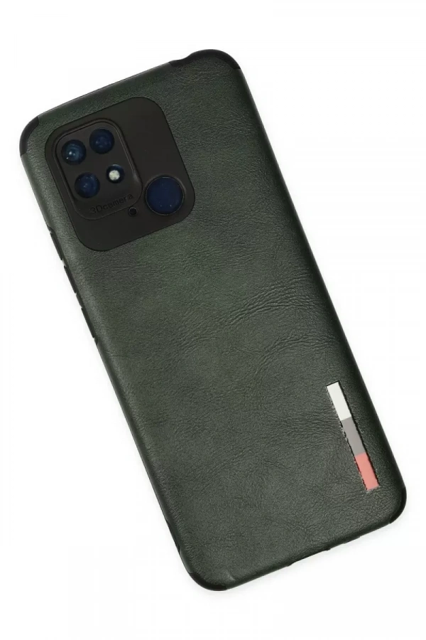Xiaomi Redmi 10C Kılıf Loop Deri Silikon - Yeşil