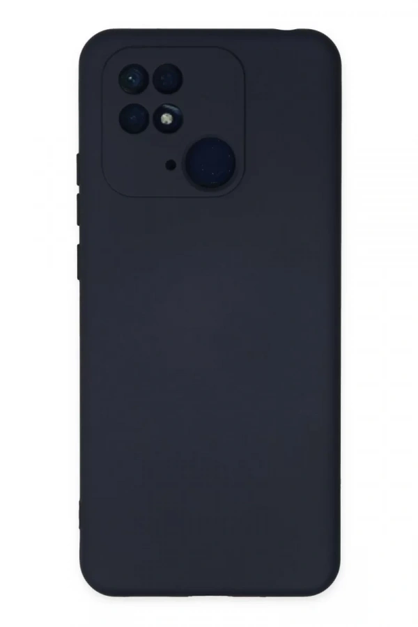 Xiaomi Redmi 10C Kılıf Nano içi Kadife Silikon - Lacivert