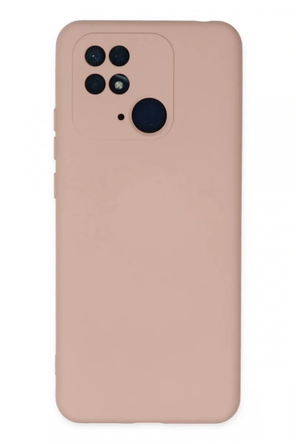 Xiaomi Redmi 10C Kılıf Nano içi Kadife Silikon - Pudra