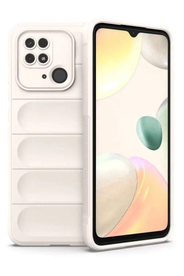 Xiaomi Redmi 10C Kılıf Optimum Silikon - Krem