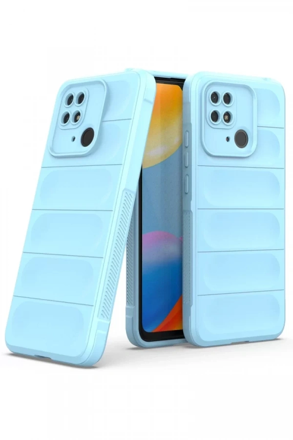 Xiaomi Redmi 10C Kılıf Optimum Silikon - Sky Blue