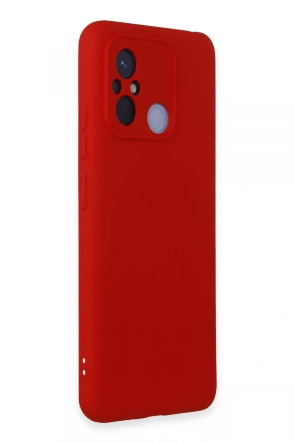 Xiaomi Redmi 12C Kılıf Nano içi Kadife Silikon - Kırmızı