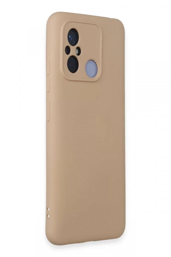 Xiaomi Redmi 12C Kılıf Nano içi Kadife Silikon - Pudra