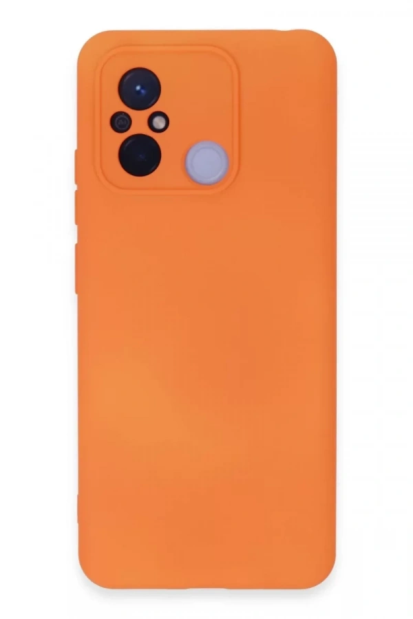 Xiaomi Redmi 12C Kılıf Nano içi Kadife Silikon - Turuncu