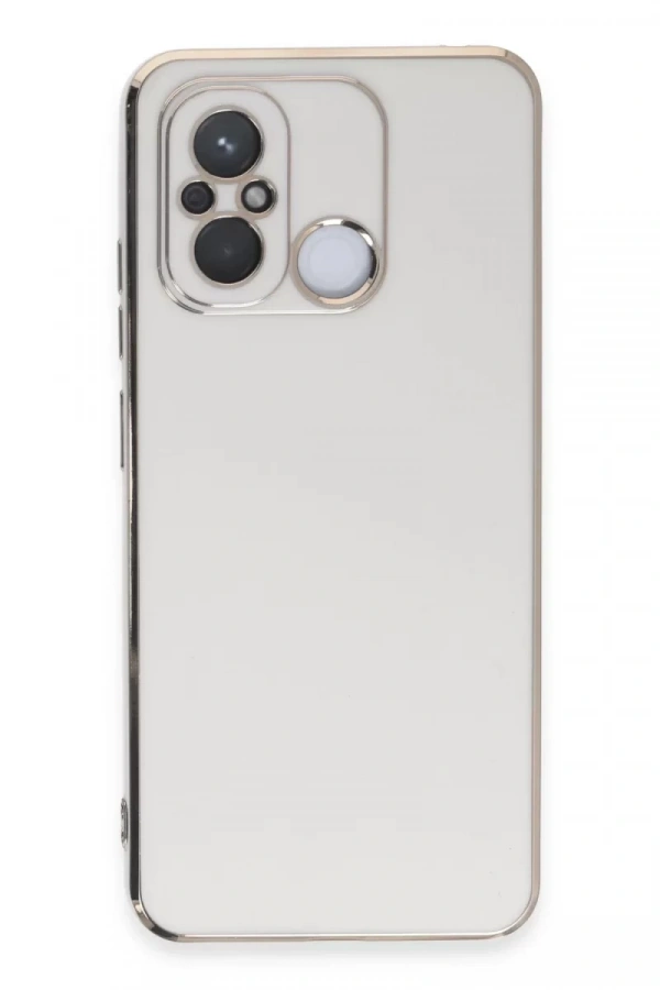 Xiaomi Redmi 12C Kılıf Volet Silikon - Beyaz