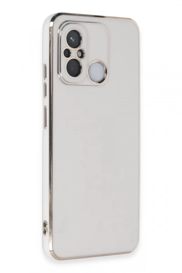Xiaomi Redmi 12C Kılıf Volet Silikon - Beyaz