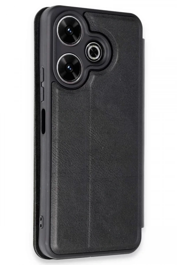 Xiaomi Redmi 13 4G Kılıf Flip Cover - Siyah