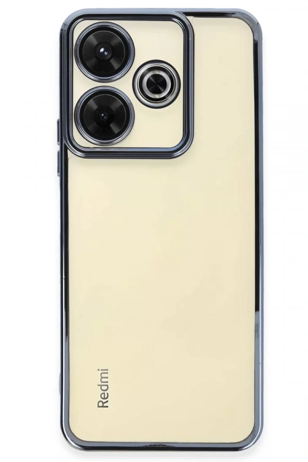Xiaomi Redmi 13 4G Kılıf Lensli Silikon - Açık Mavi