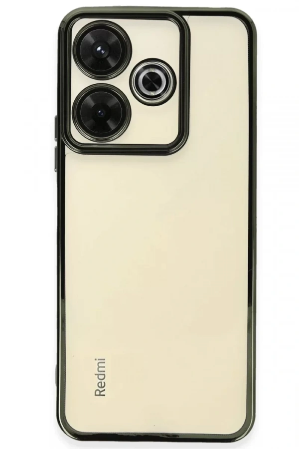 Xiaomi Redmi 13 4G Kılıf Lensli Silikon - Yeşil