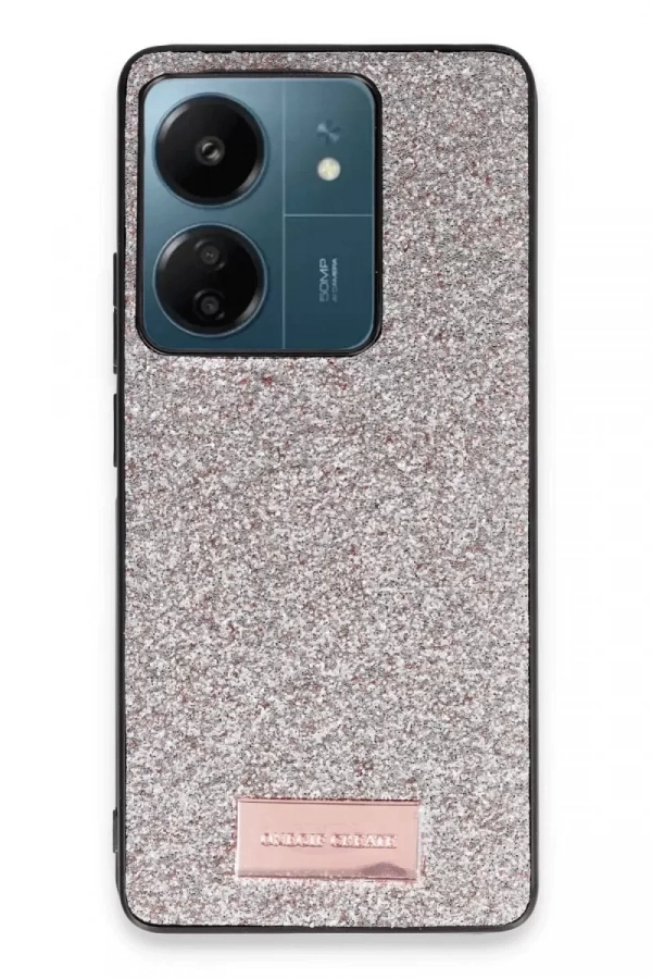Xiaomi Redmi 13C Bright Simli Kapak - Gold