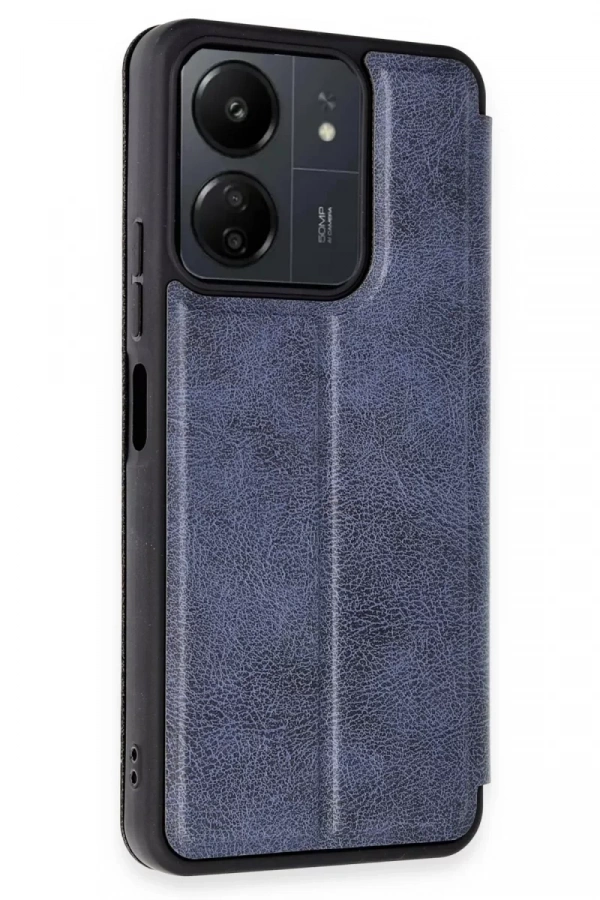 Xiaomi Redmi 13C Kılıf Flip Cover - Lacivert