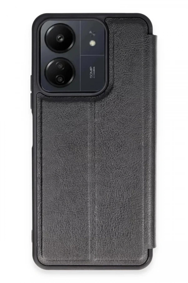 Xiaomi Redmi 13C Kılıf Flip Cover - Siyah