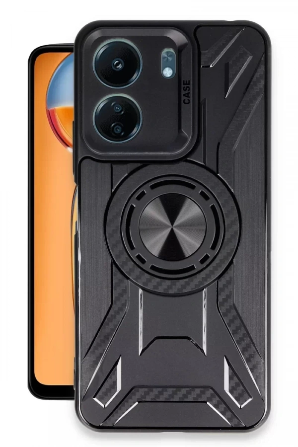 Xiaomi Redmi 13C Kılıf Lincoln Silikon - Siyah