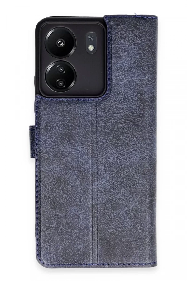 Xiaomi Redmi 13C Kılıf Trend S Plus Kapaklı Kılıf - Lacivert