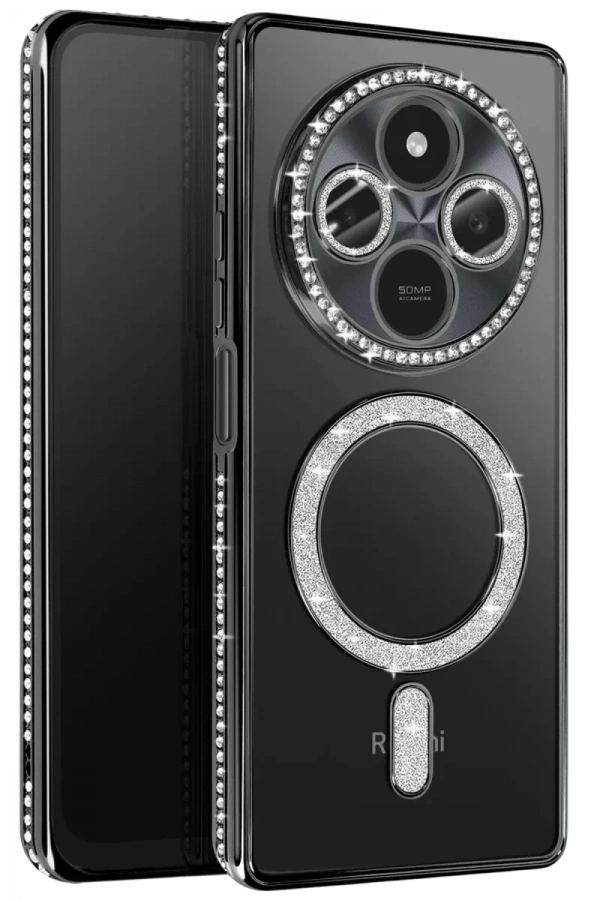 Xiaomi Redmi 14C Joke Simli Magneticsafe Kılıf - Siyah