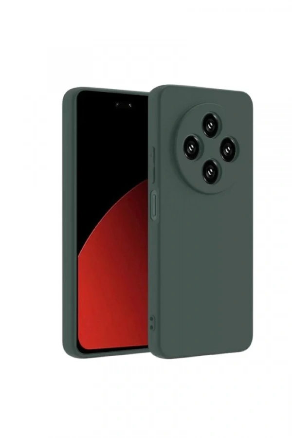 Xiaomi Redmi 14C Kılıf First Silikon - Koyu Yeşil