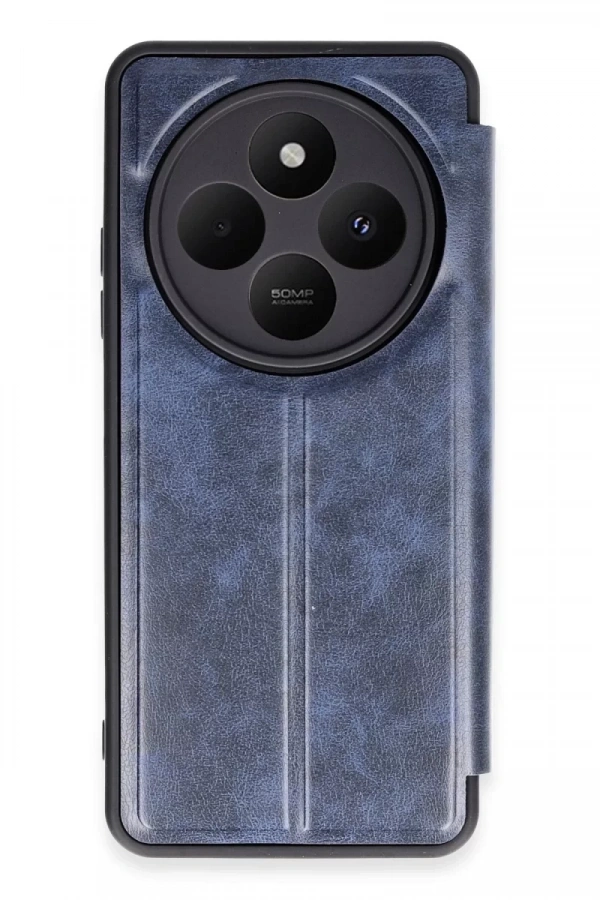 Xiaomi Redmi 14C Kılıf Flip Cover - Lacivert