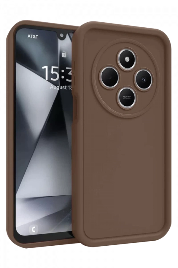 Xiaomi Redmi 14C Kılıf Viera Silikon - Kahverengi