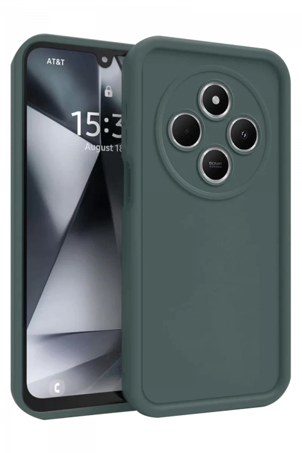Xiaomi Redmi 14C Kılıf Viera Silikon - Koyu Yeşil
