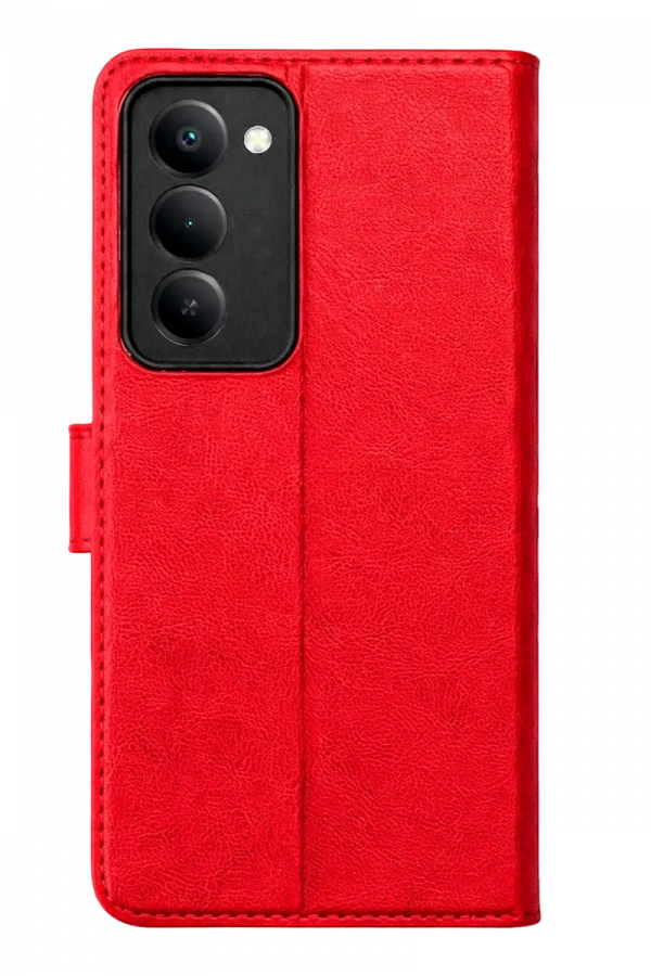 Xiaomi Redmi 15 5G Trend S Plus Kapaklı Kılıf - Kırmızı