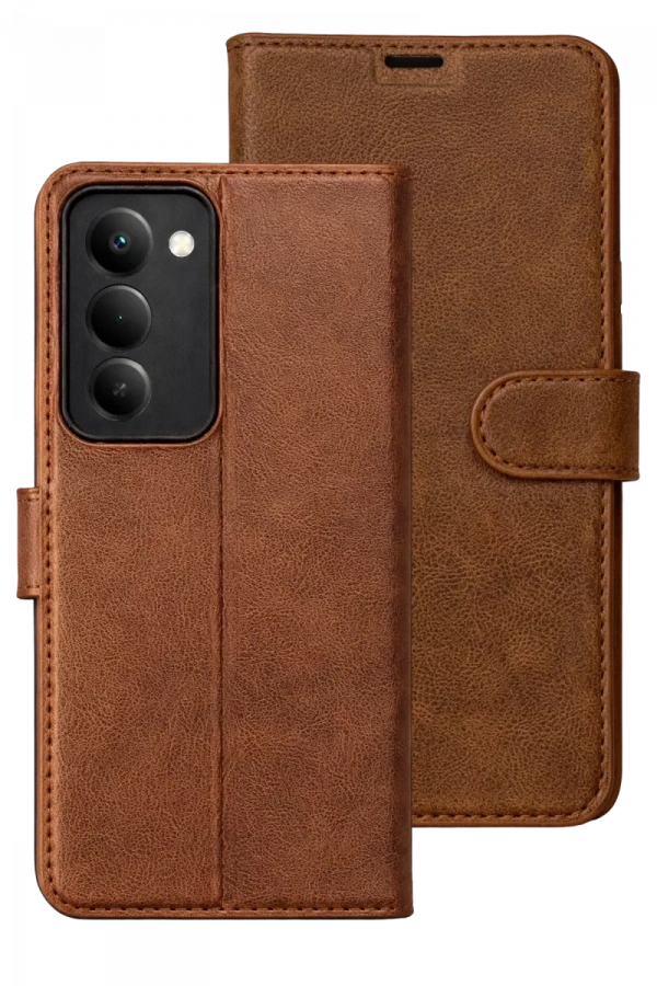 Xiaomi Redmi 15 5G Trend S Plus Kapaklı Kılıf - Taba