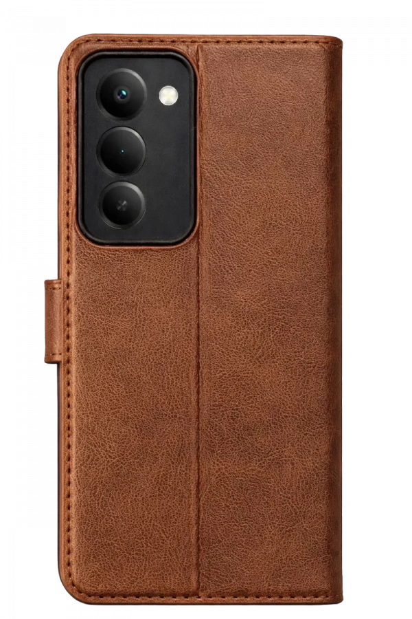 Xiaomi Redmi 15 5G Trend S Plus Kapaklı Kılıf - Taba