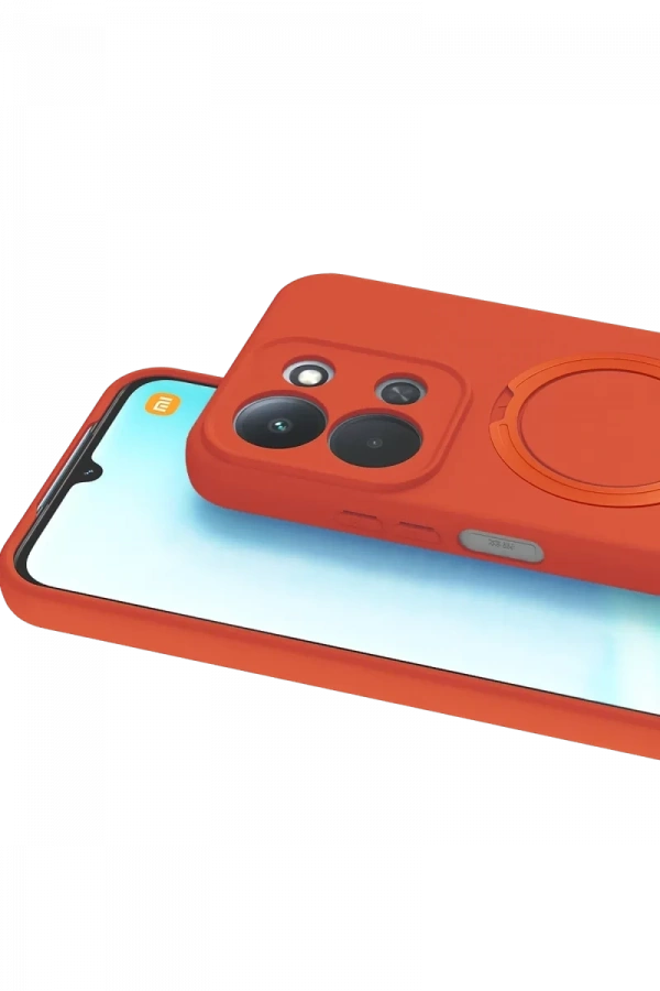 Xiaomi Redmi 15C 4G Regal Magsafe Standlı Kapak - Turuncu