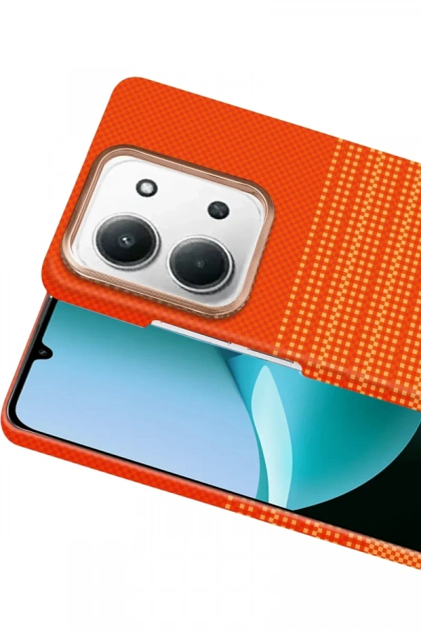 Xiaomi Redmi 15C 4G Vega Magsafe Kapak - Turuncu