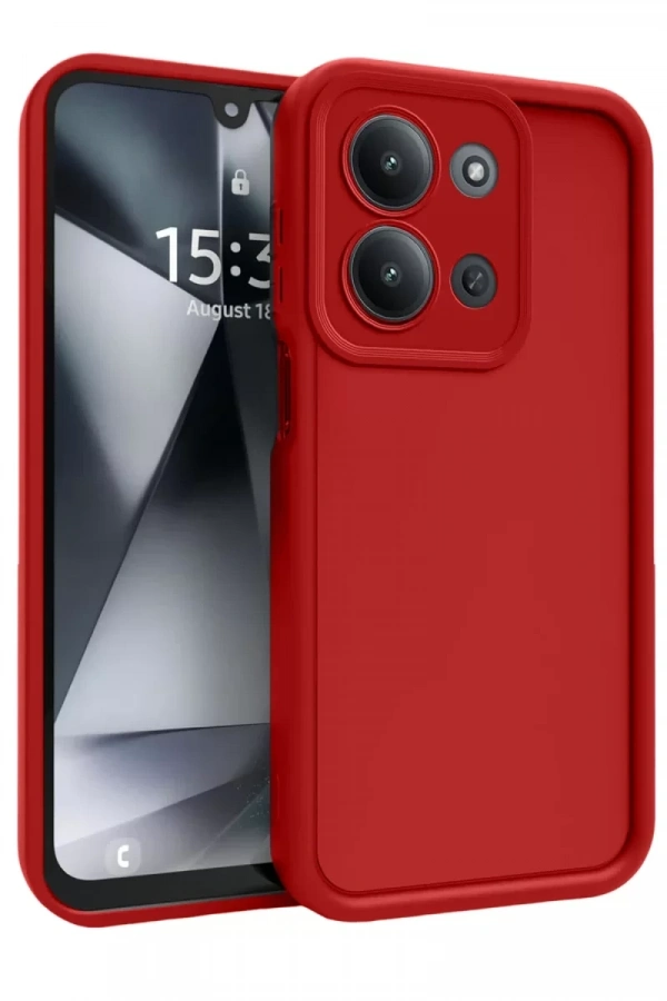 Xiaomi Redmi 15C 4G Viera Silikon - Kırmızı