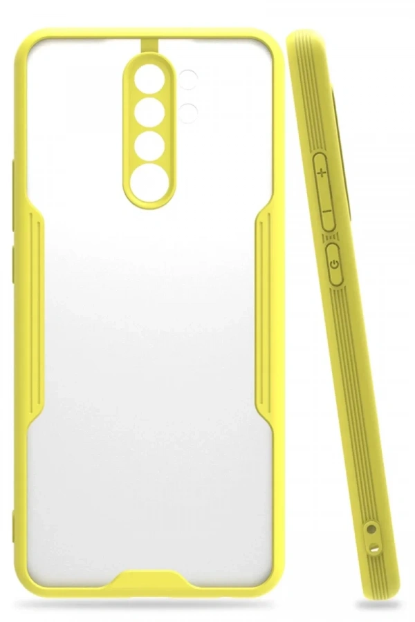 Xiaomi Redmi 9 Kılıf Platin Silikon - Sarı