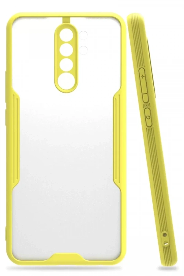 Xiaomi Redmi 9 Kılıf Platin Silikon - Sarı