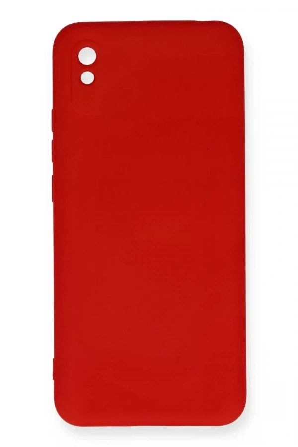 Xiaomi Redmi 9A Kılıf Nano içi Kadife Silikon - Kırmızı
