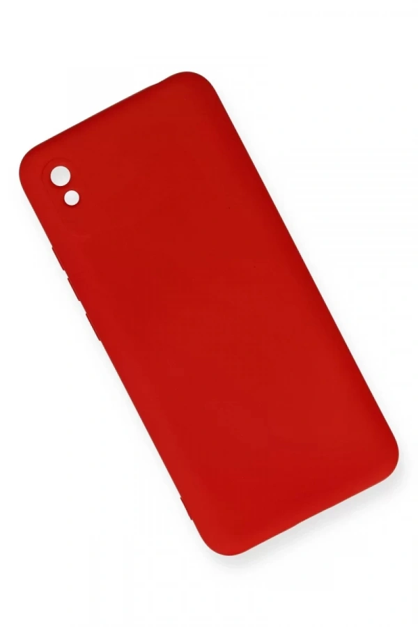 Xiaomi Redmi 9A Kılıf Nano içi Kadife Silikon - Kırmızı