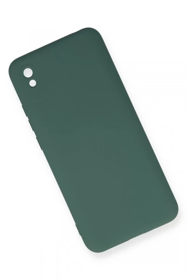 Xiaomi Redmi 9A Kılıf Nano içi Kadife Silikon - Koyu Yeşil