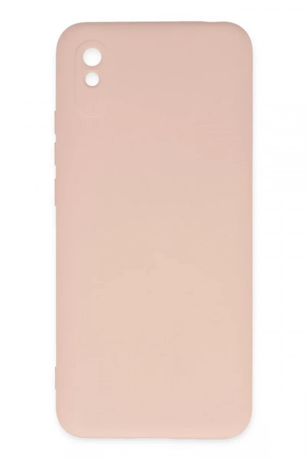 Xiaomi Redmi 9A Kılıf Nano içi Kadife Silikon - Pudra