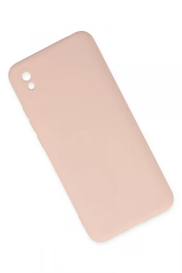 Xiaomi Redmi 9A Kılıf Nano içi Kadife Silikon - Pudra