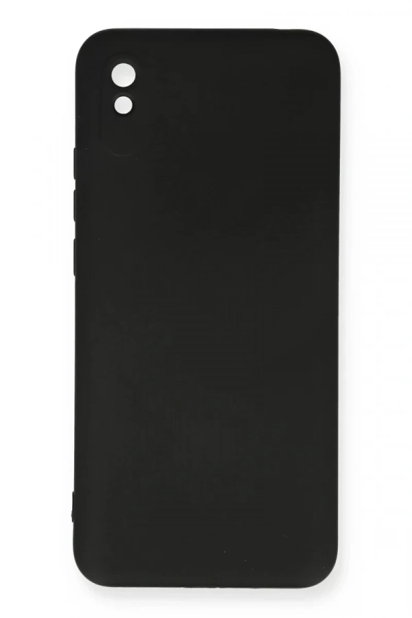 Xiaomi Redmi 9A Kılıf Nano içi Kadife Silikon - Siyah